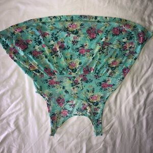 Floral babydoll tank top